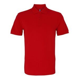 Asquith & Fox Mens Plain Polo Shirt / Cherry Red